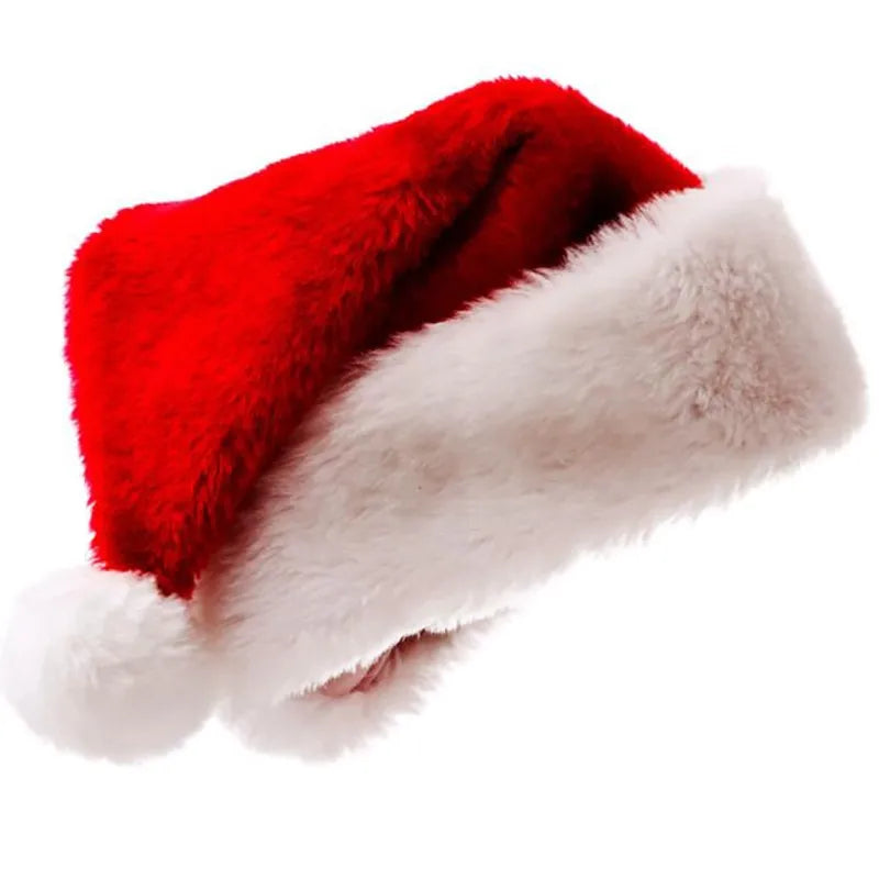 Top Grade Plush Christmas Santa Hat For Men And Women